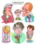 caricatures illustrations